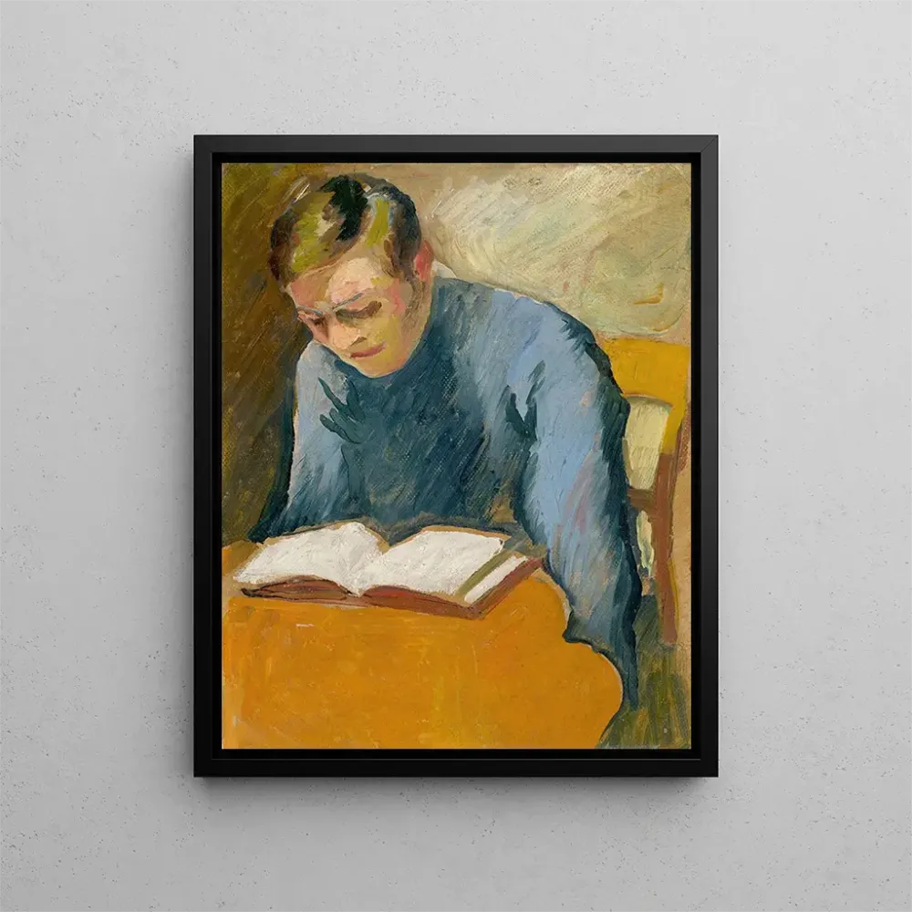 Maleri Portrait af Helmuth Macke - August Macke | Kunsttryk