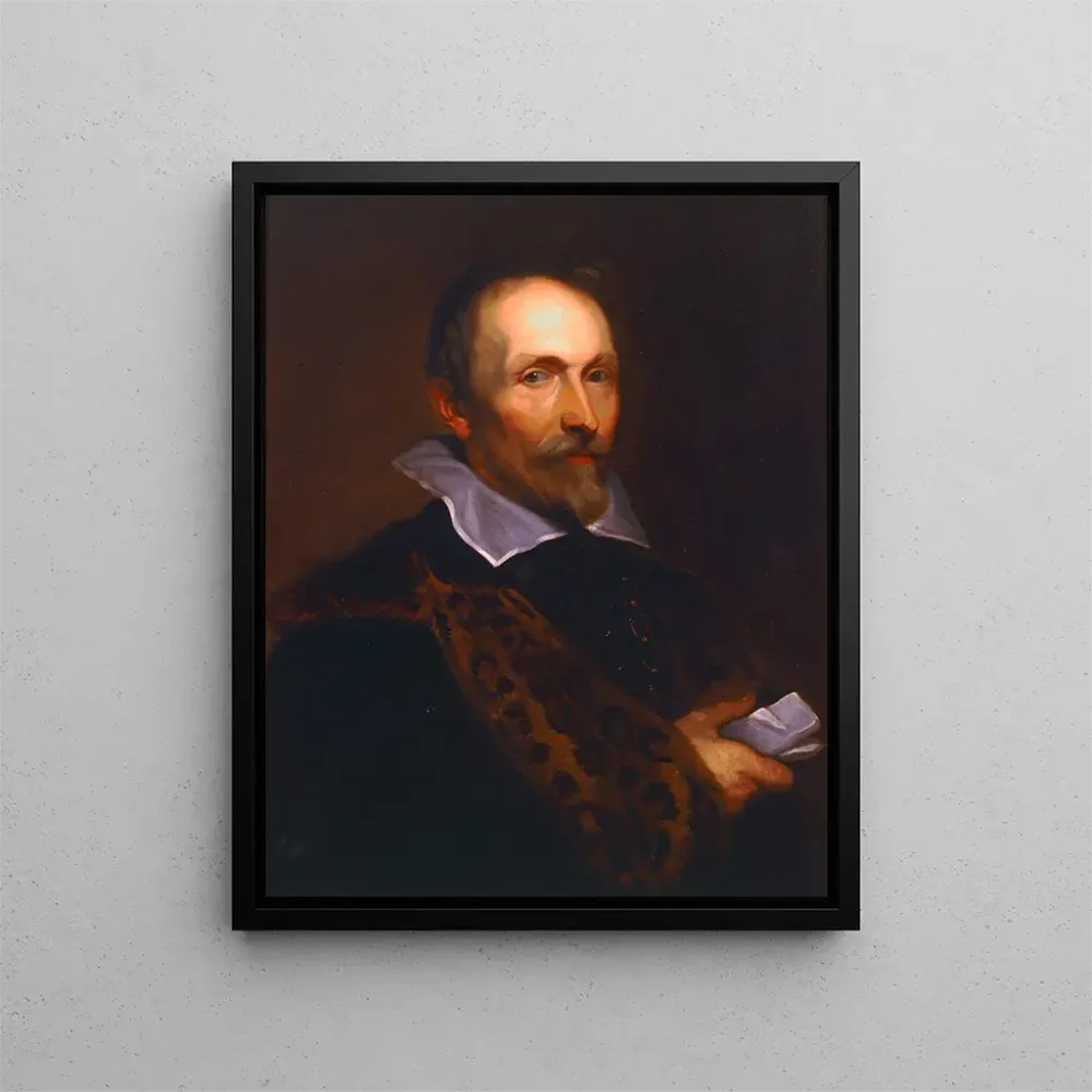 Maleri Portrait af Joannes Woverius - Balthasar van Meurs | Kunsttryk