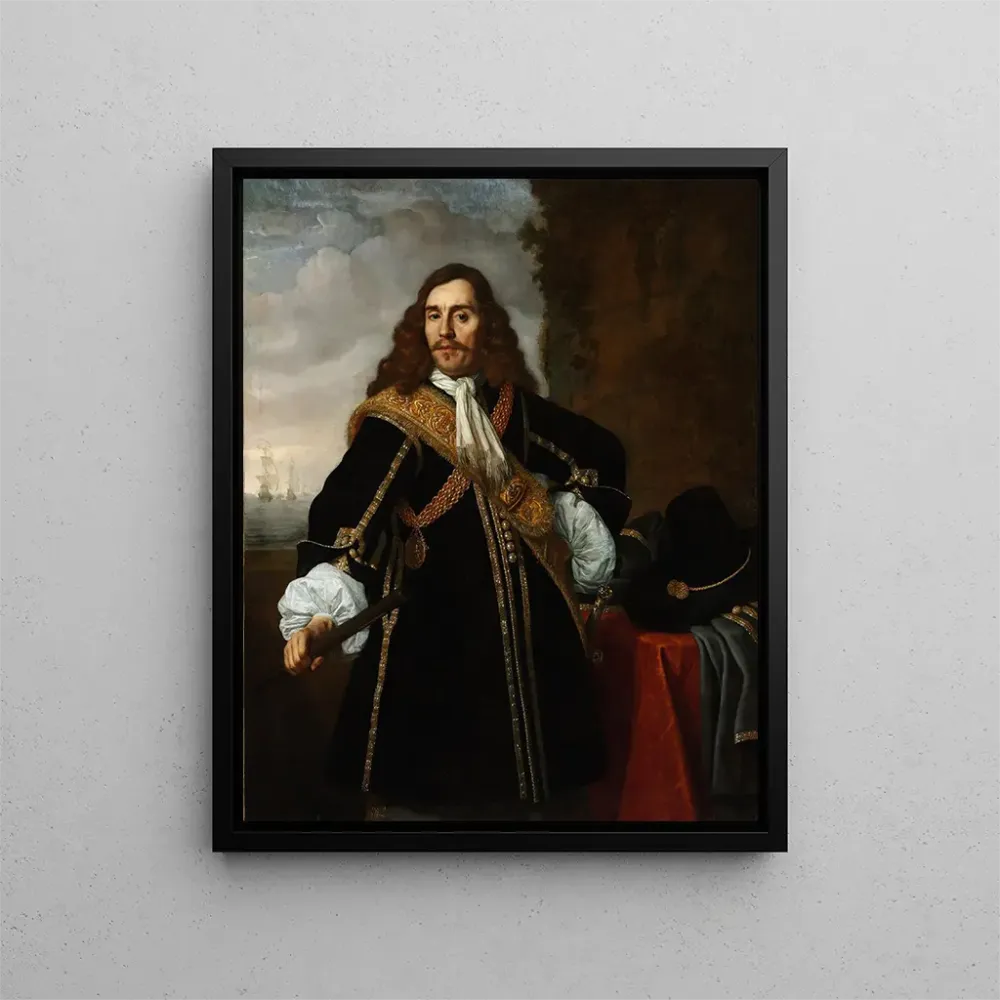 Maleri Portrait af kaptajn Gideon de Wildt - Bartholomeus van der Helst | Kunsttryk Source: Tableau Portrait du capitaine...
