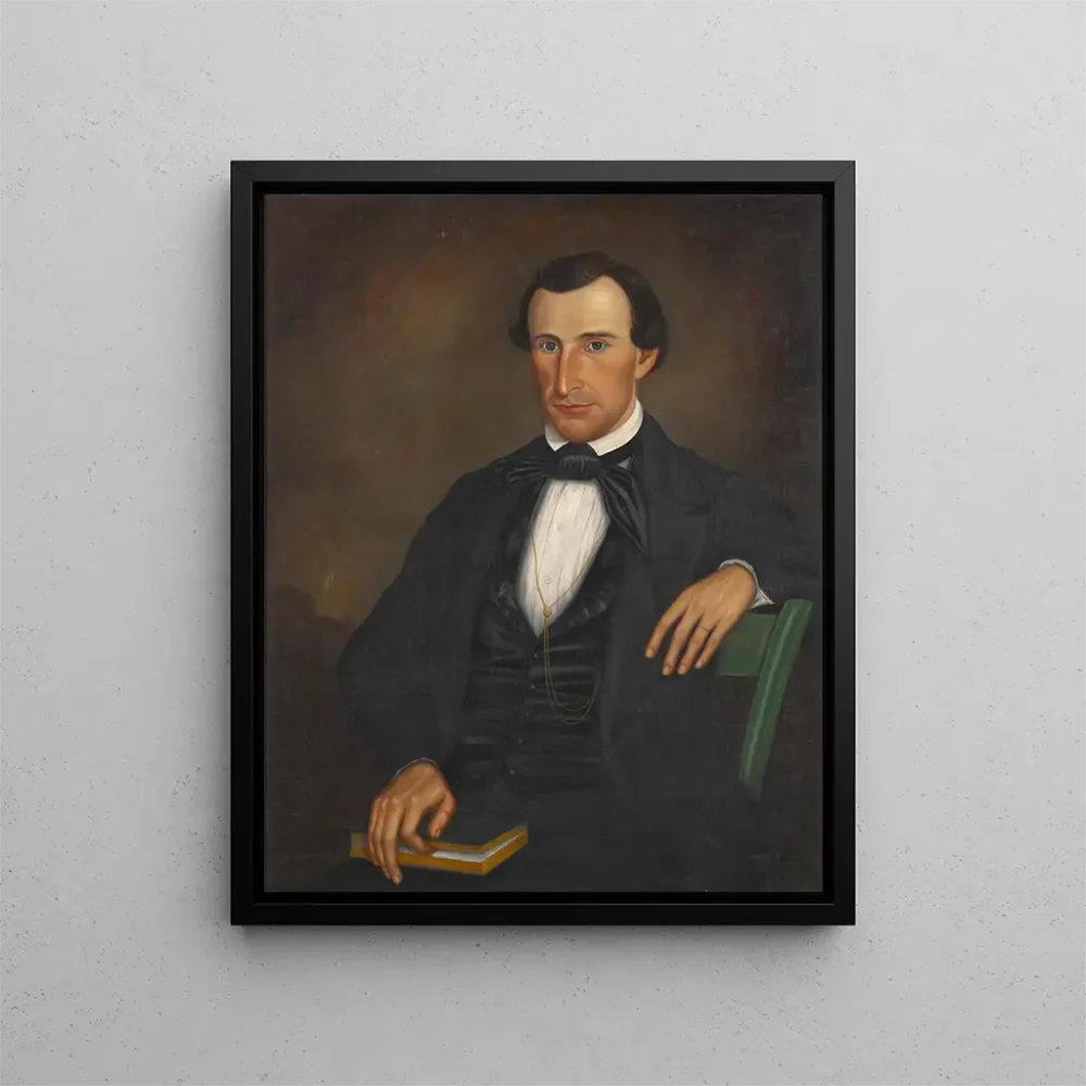 Maleri Portrait af Dr. Lewis D. Lyons - Barton Stone Hays | Kunsttryk