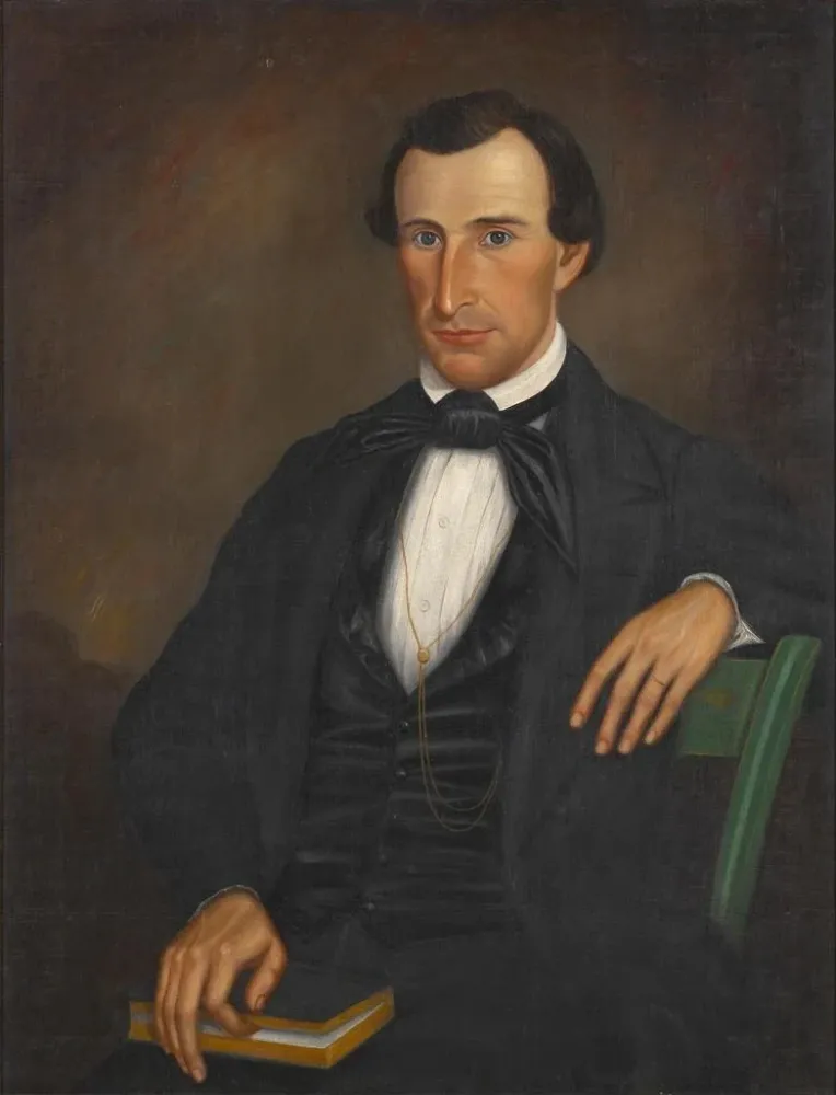 Maleri Portrait af Dr. Lewis D. Lyons - Barton Stone Hays | Kunsttryk