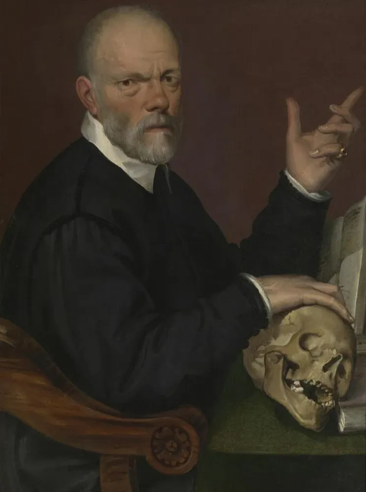 Maleri Portrait af lægen Carlo Fontana - Bartolomeo Passarotti | Kunsttryk