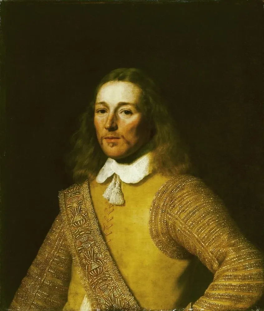 Maleri Portrait af en officer - Bartholomeus van der Helst | Kunsttryk
