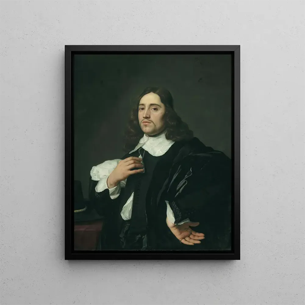 Maleri Portræt af en ung mand - Bartholomeus van der Helst | Kunsttryk
