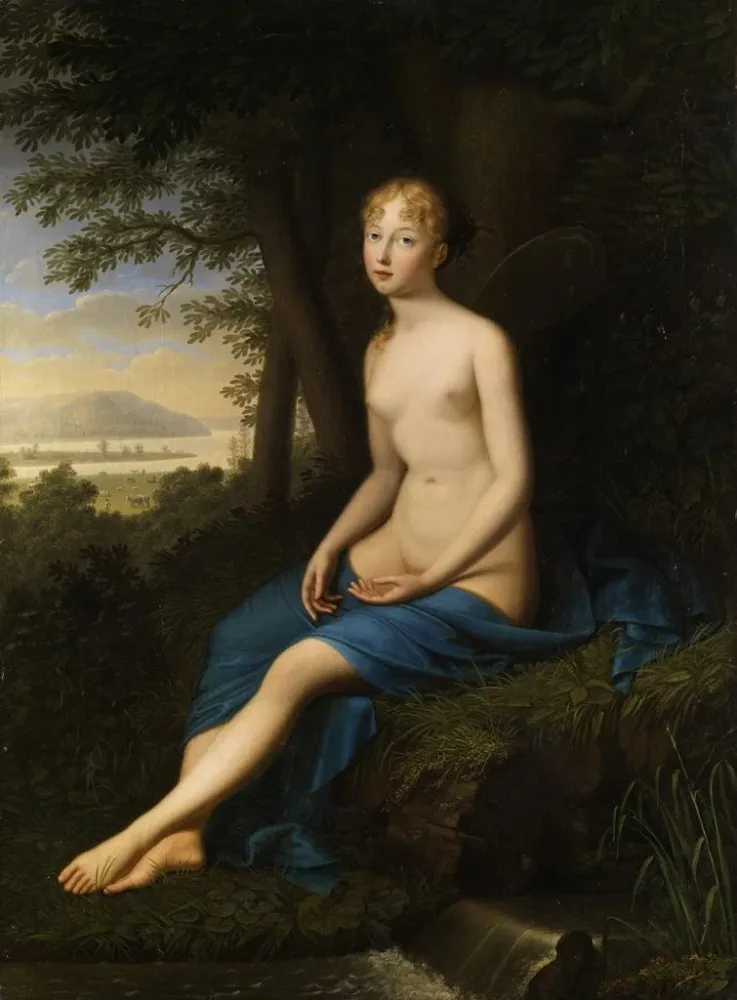 Maleri Psyché - Bernhard von Guérard | Kunsttryk