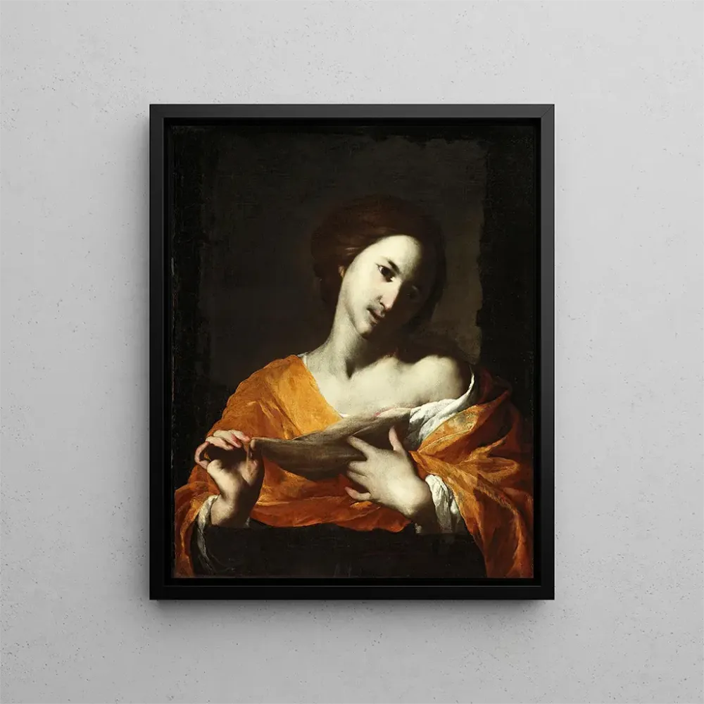 Maleri Sainte Agathe - Bernardo Cavallino | Kunsttryk