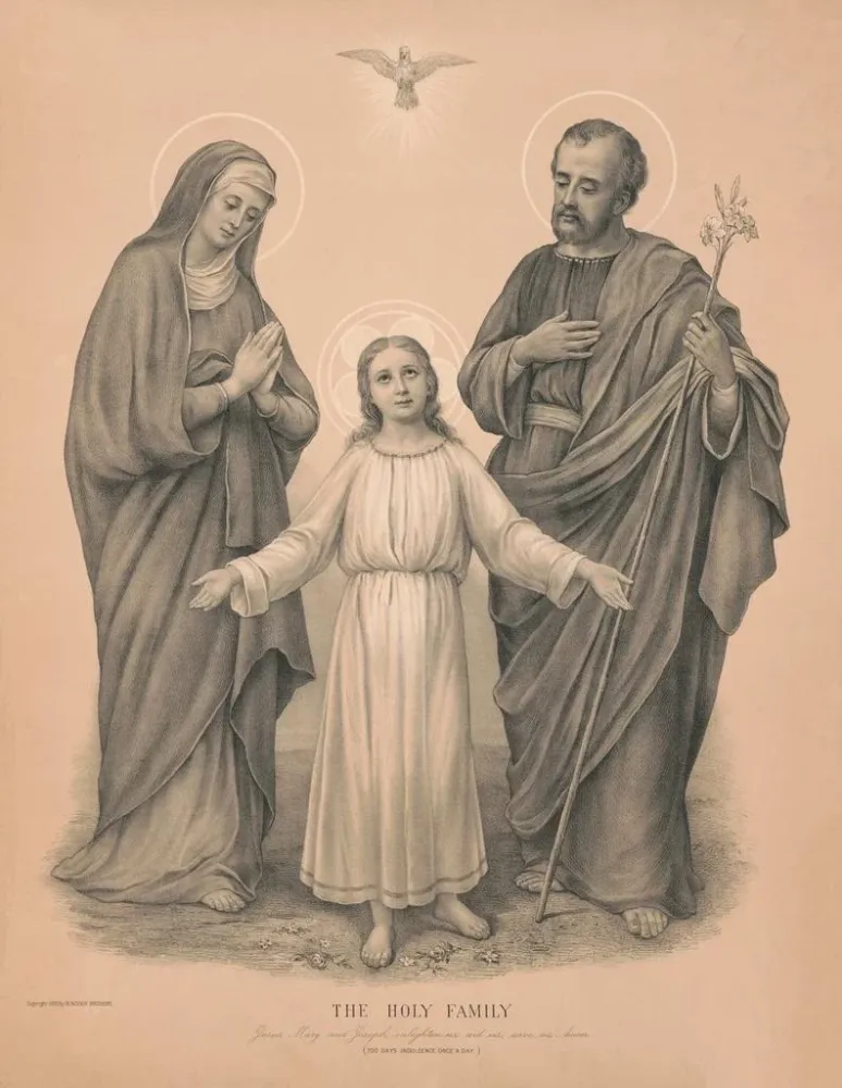 Maleri La sainte famille - Benziger Brothers