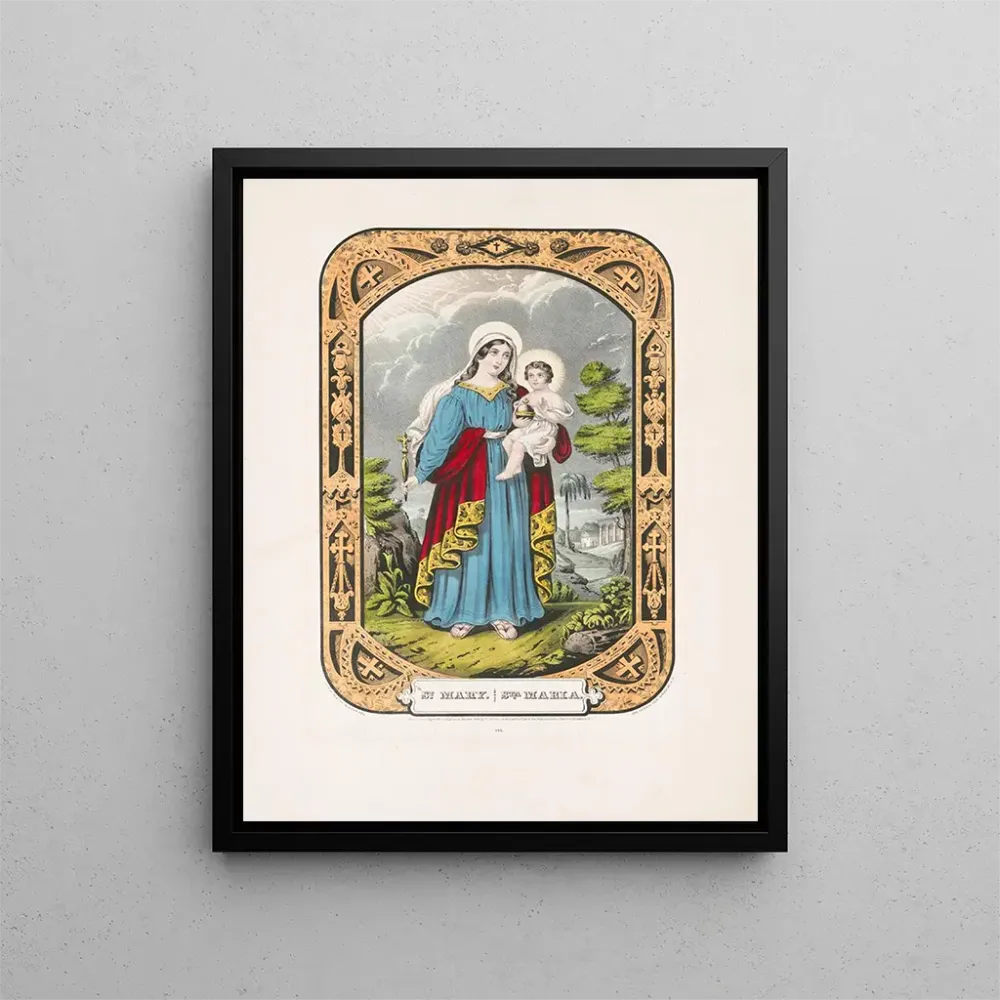 Maleri Sainte Marie - Currier & Ives | Kunsttryk