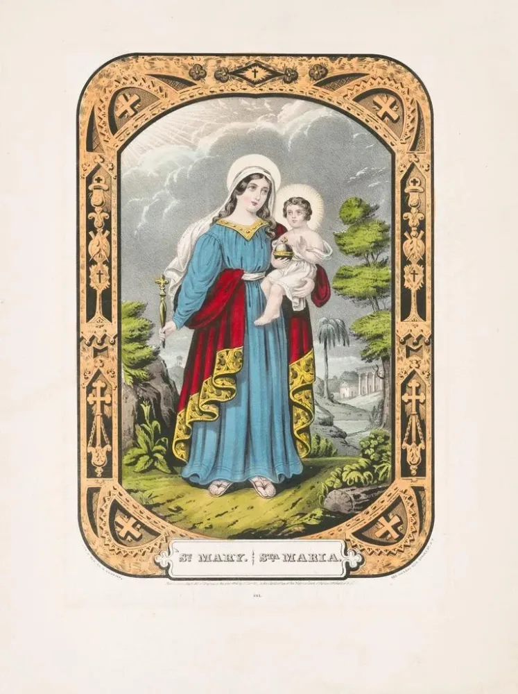 Maleri Sainte Marie - Currier & Ives | Kunsttryk