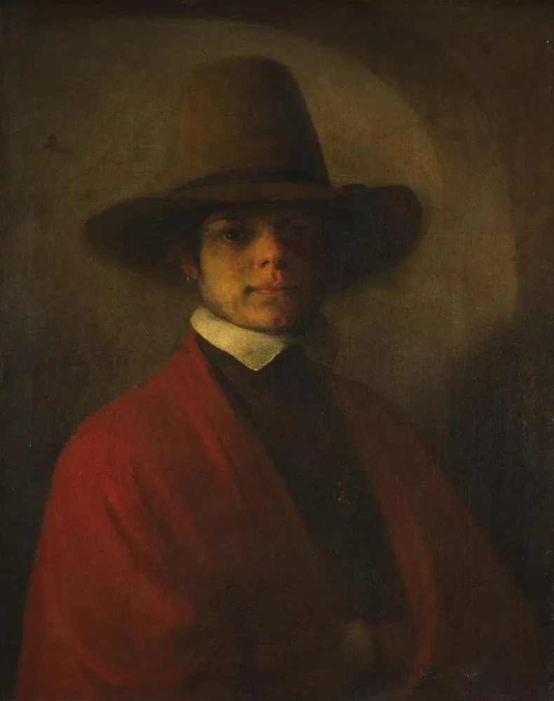 Maleri Selvportræt - Barent Fabritius | Kunsttryk