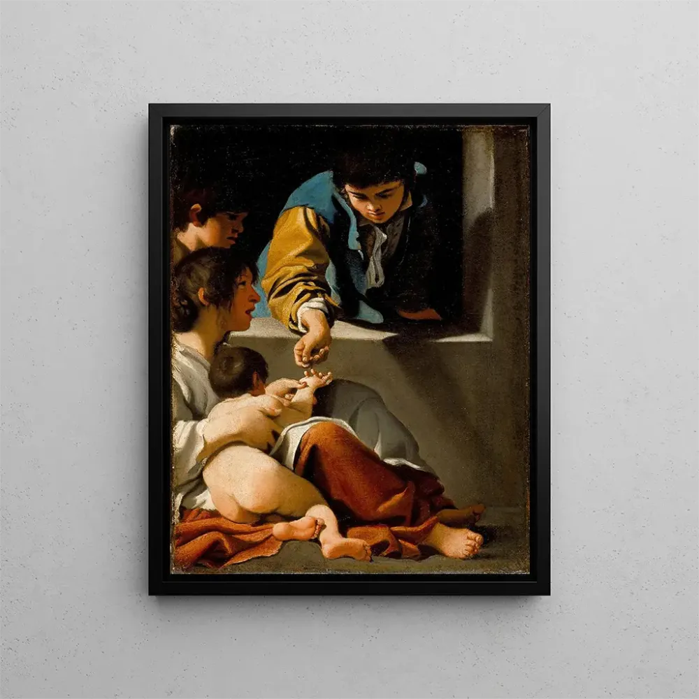 Maleri Studie Charitéen Sainte Élisabeth - Bartolomeo Schedoni