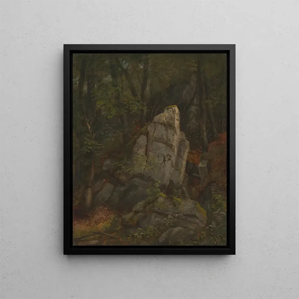 Maleri Studie af klippeformationerne i Pearson-kløften - Asher Brown Durand | Kunsttryk