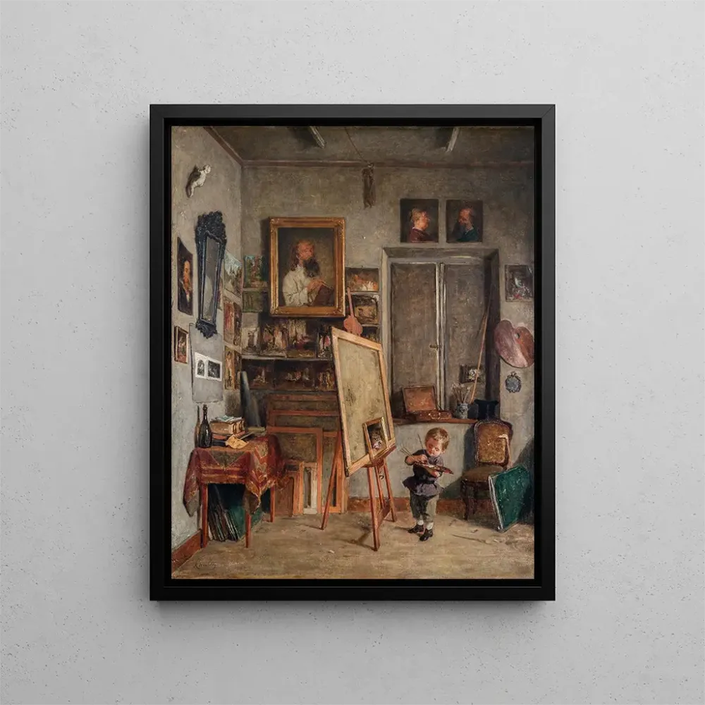 Maleri Un talent naissant - August Jernberg | Kunsttryk
