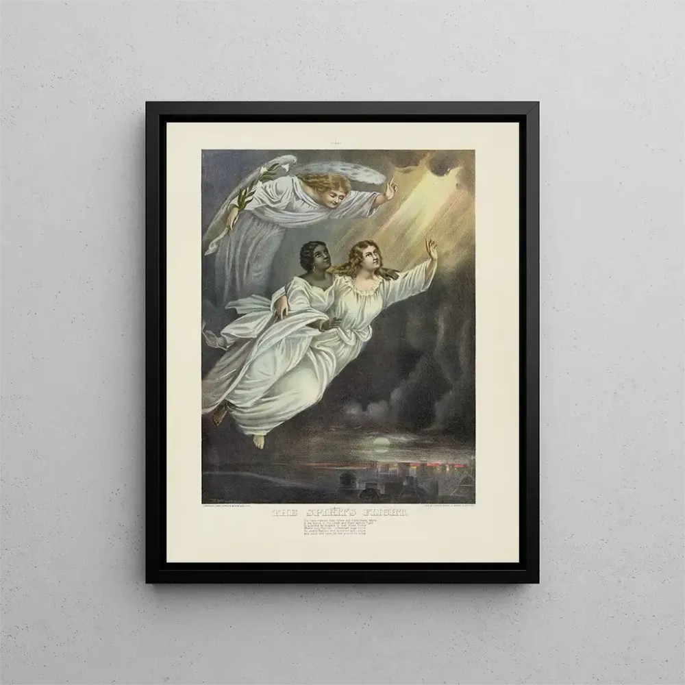 Maleri Le Vol des esprits - Currier Ives | Kunsttryk
