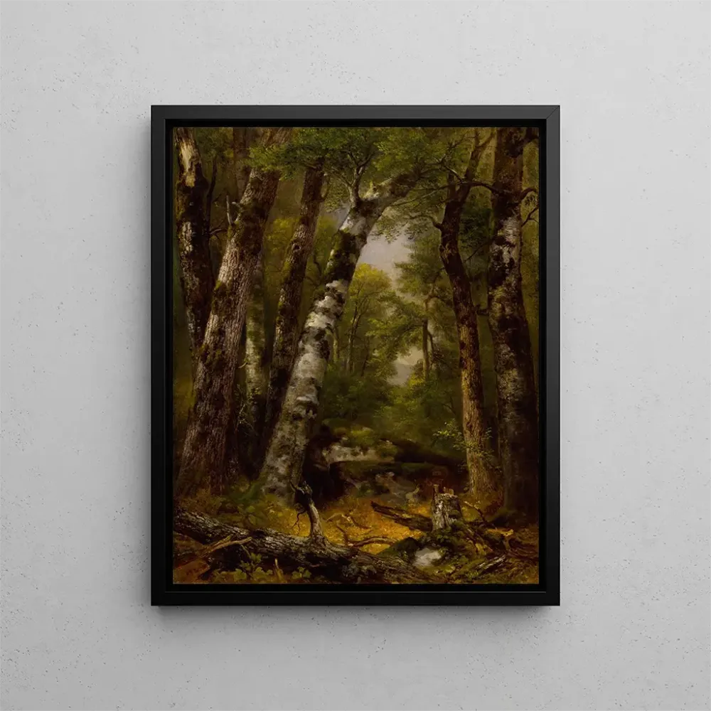 Maleri Woodland Glen - Asher Brown Durand | Kunsttryk Source: Tableau Woodland Glen - Asher Brown Durand | Reproduction