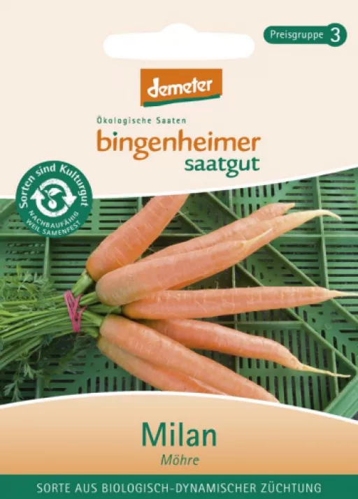 Biodynamisk Gulerødder 'Milan' - Bingenheimer Saatgut