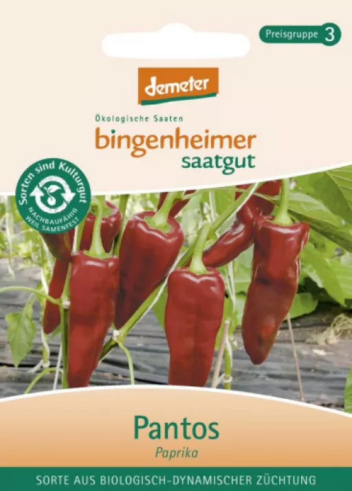 Biodynamisk Røde Snackpeber 'Pantos' - Bingenheimer Saatgut