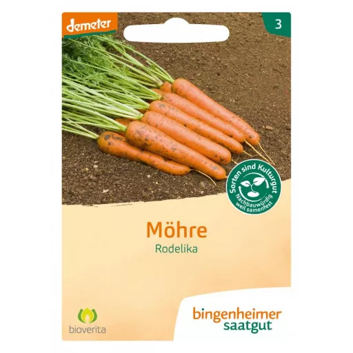 Biodynamiske Gulerødder 'Rodelika' - Bingenheimer Saatgut