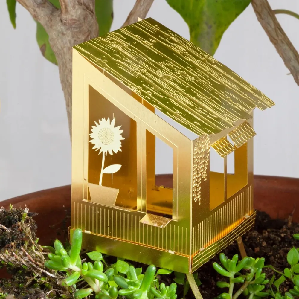 Mini træhus | DIY sæt i messing