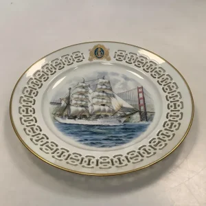 Bing og Grøndahl Windjammer Platte Motiv 2 af James E. Mitchell