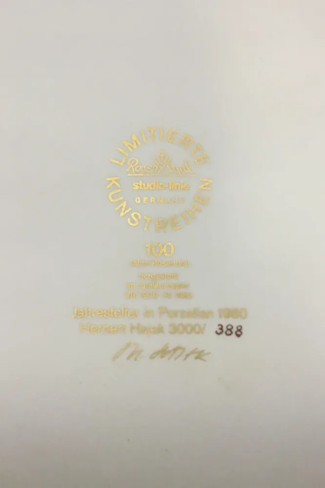 Rosenthal Årsplatte 1980 No 3000/388