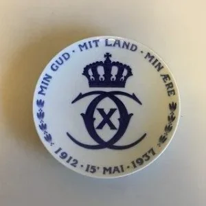 Royal Copenhagen Mindeplatte fra 1937 RC-CM280