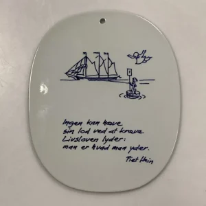 Royal Copenhagen Piet Hein Gruk Platte fra 1980