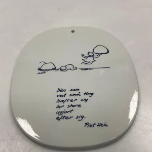 Royal Copenhagen Piet Hein Gruk Platte fra 1954