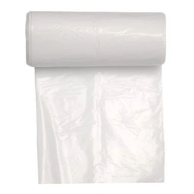 Spandepose 15ltr B370xL500mm 15my LDPE med Fals Kompakt Hvid - 25 rl x 40 stk/krt
