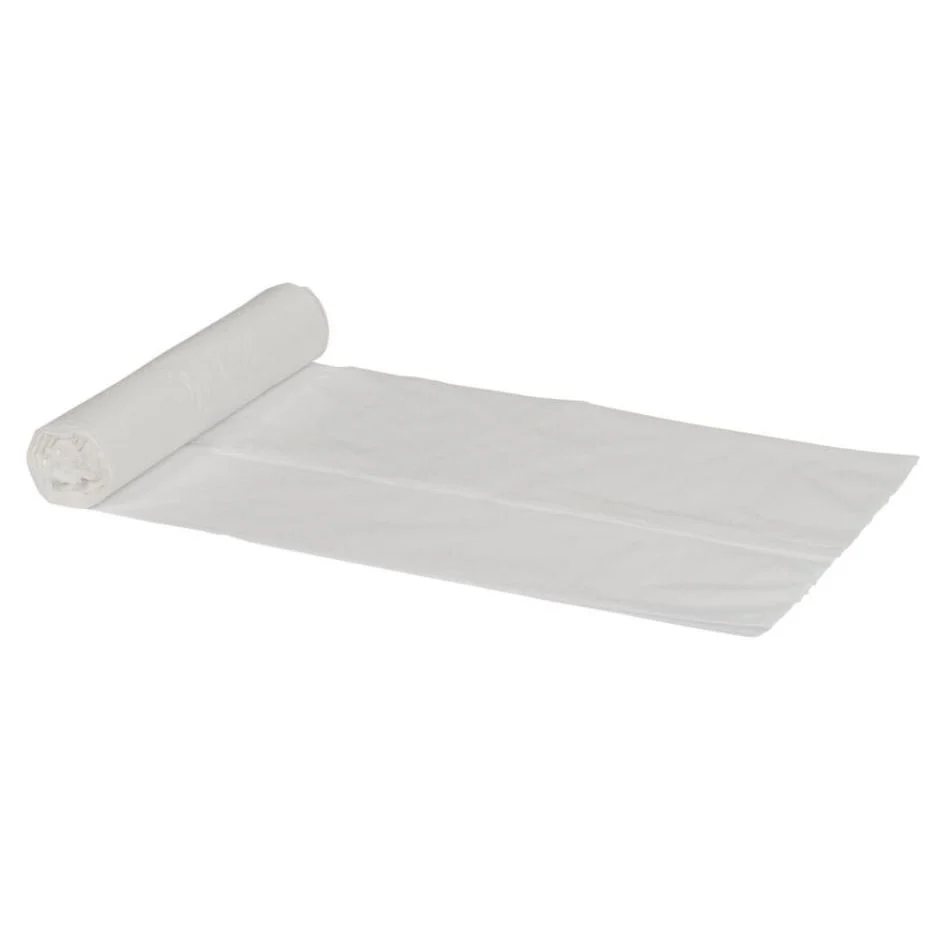 Spandepose – 20 l, Hvid, LDPE (37x60 cm) - 56 ruller