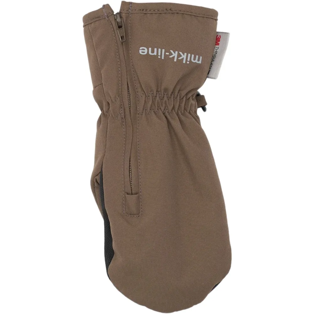 Mikk-Line Chocolate Chip Poly-material Tussor Vanter Med Lynlås 74