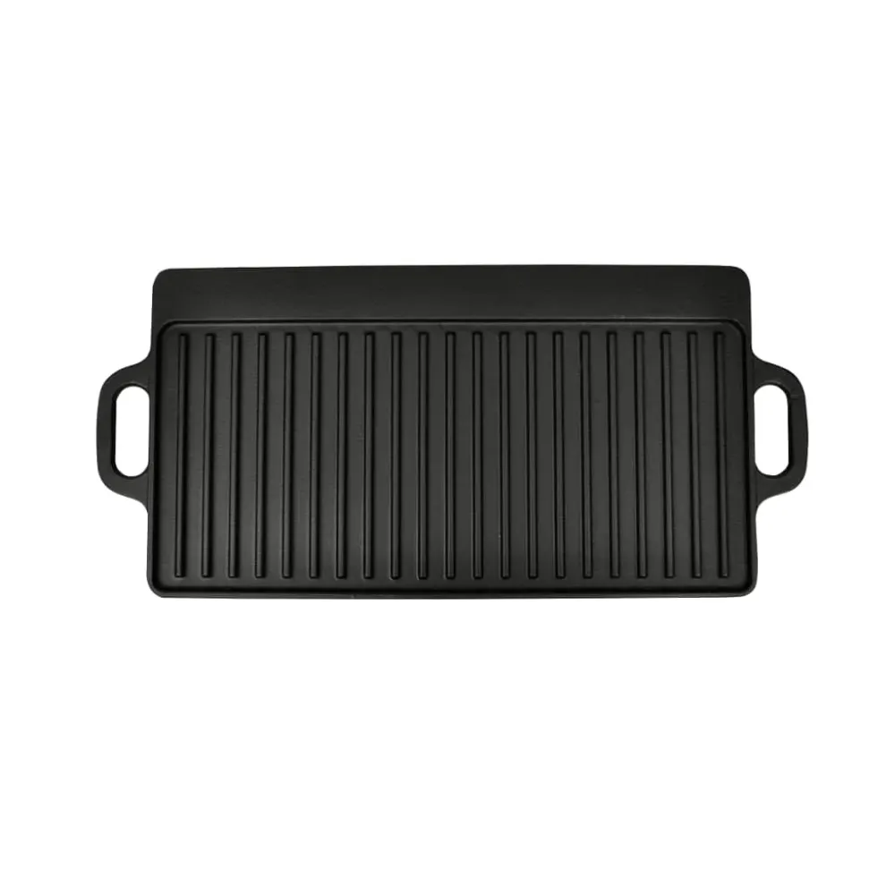 Grillplade 50X23 Cm Vendbar Støbejern