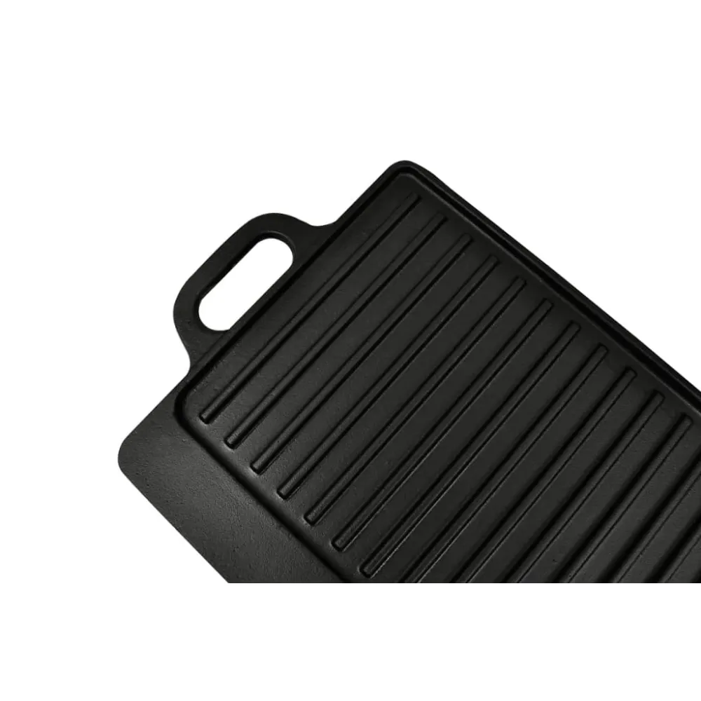 Grillplade 50X23 Cm Vendbar Støbejern
