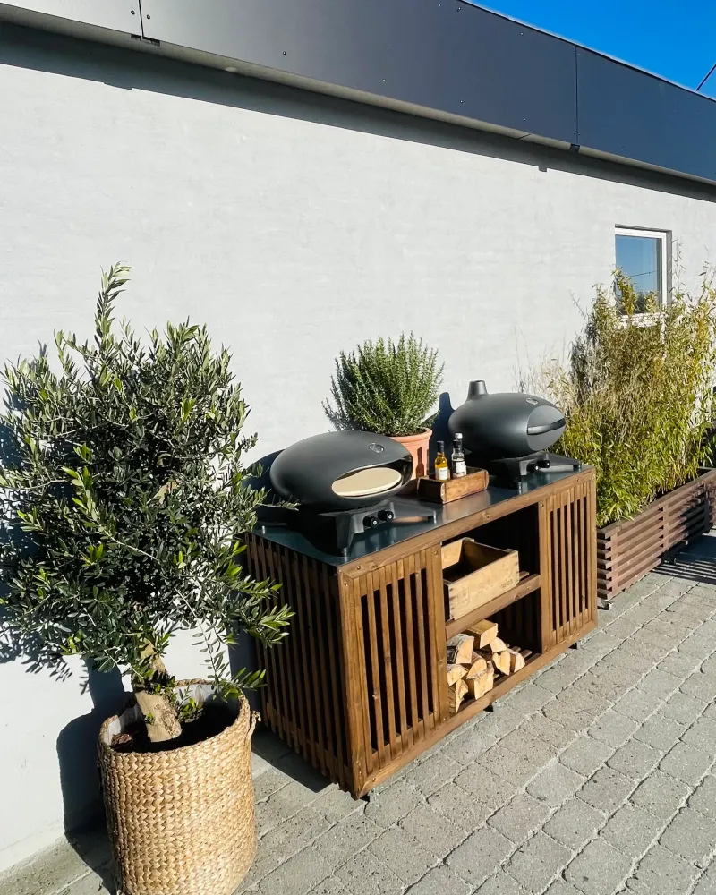 Luksus Grillbord med Paired Gasflaskeskjuler | Brune traller 52