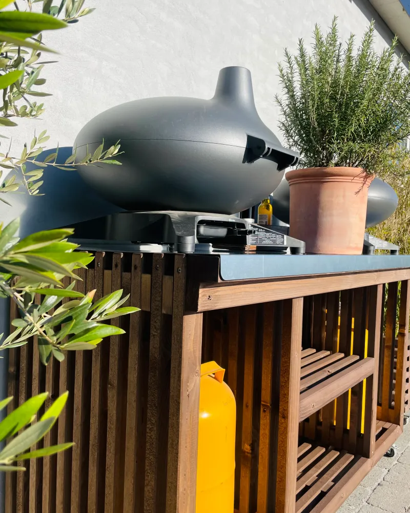 Luksus Grillbord med Paired Gasflaskeskjuler | Brune traller 52
