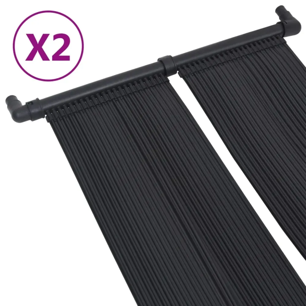 soldrevne varmepaneler 2 stk. 80x310 cm
