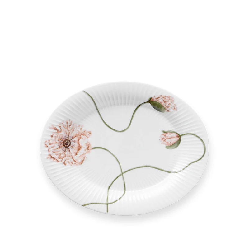Kähler - Hammershøi - Poppy - Ovalt bordfad - 22.5 x 28.5 cm