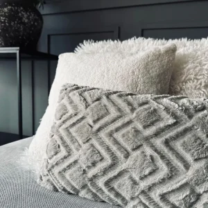 Pude ink fyld - 30x50cm Beige ZigZag