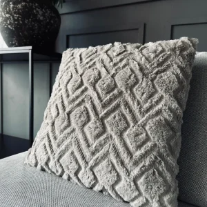 Pude ink fyld - 45x45 cm Beige ZigZag