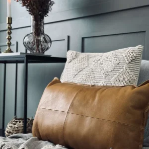 Pude Lys cognac - Bøffellæder