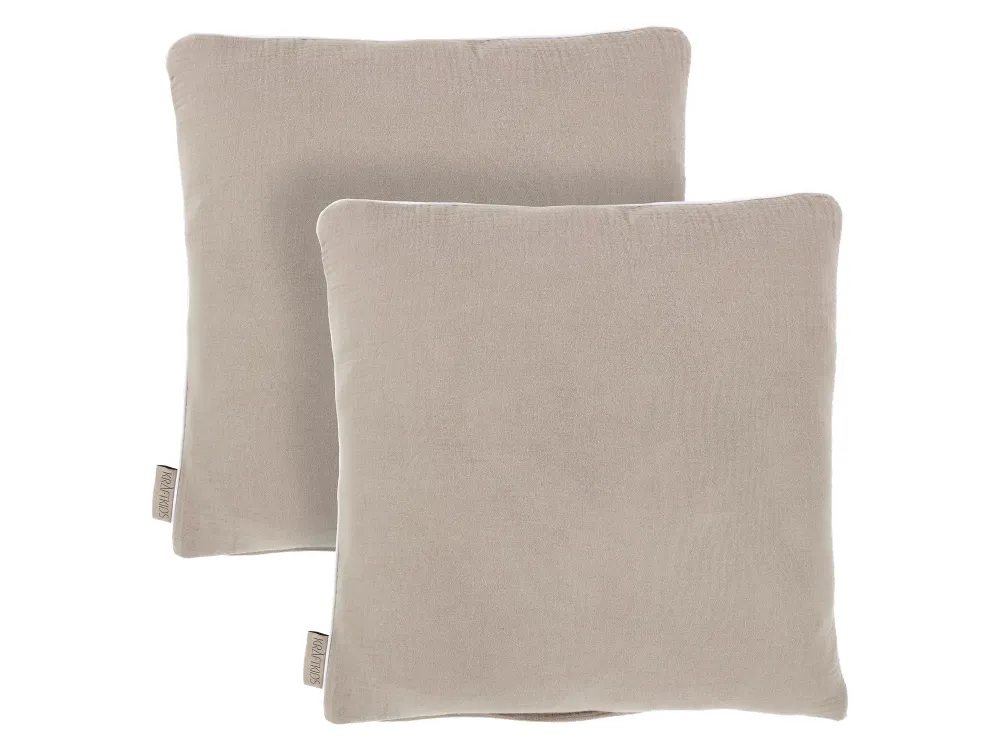 Pudebetræk muslin beige