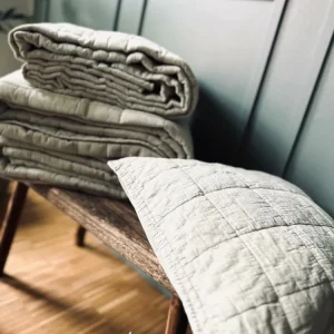 Pudestykke STONE-WASHED Quilt – Nature 50×70