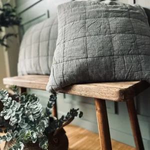 Pudestykke STONE-WASHED Quilt – Nordic grey 50×70