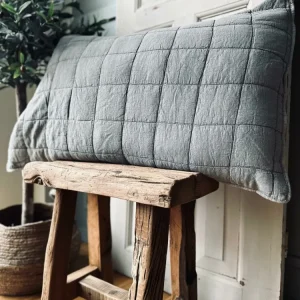 Pudestykke STONE-WASHED Quilt – Nordic grey 60×90