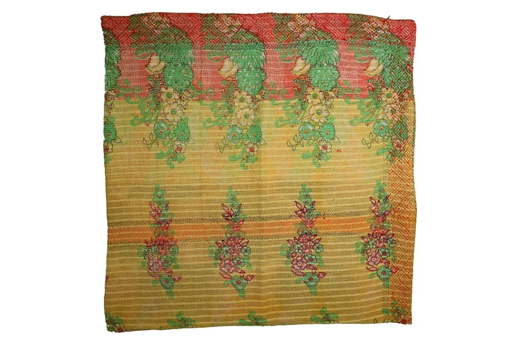 Sari vintage kantha pude 60*60 cm