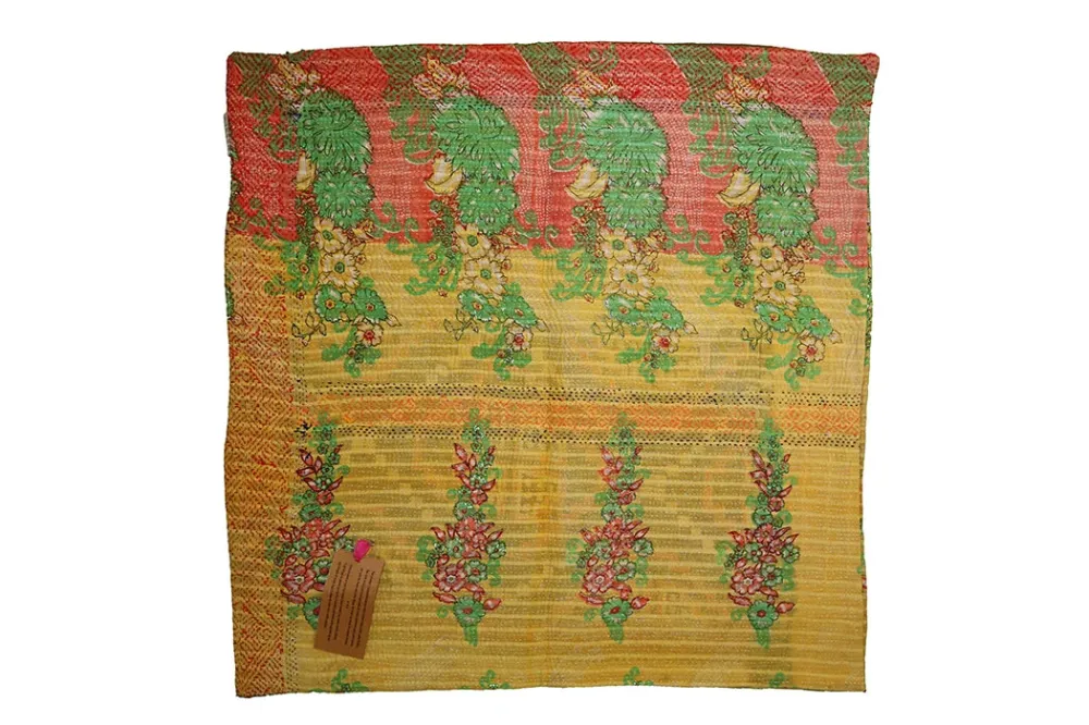 Sari vintage kantha pude 60*60 cm