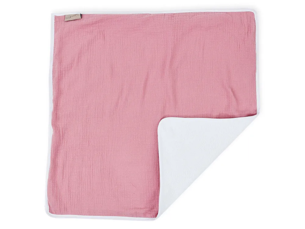 Pink musselin pusleunderlag