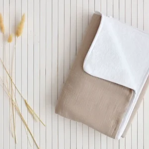 Pusleunderlag muslin beige