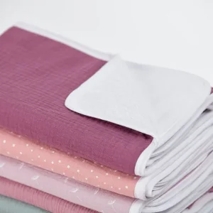 Pusleunderlag muslin lilla