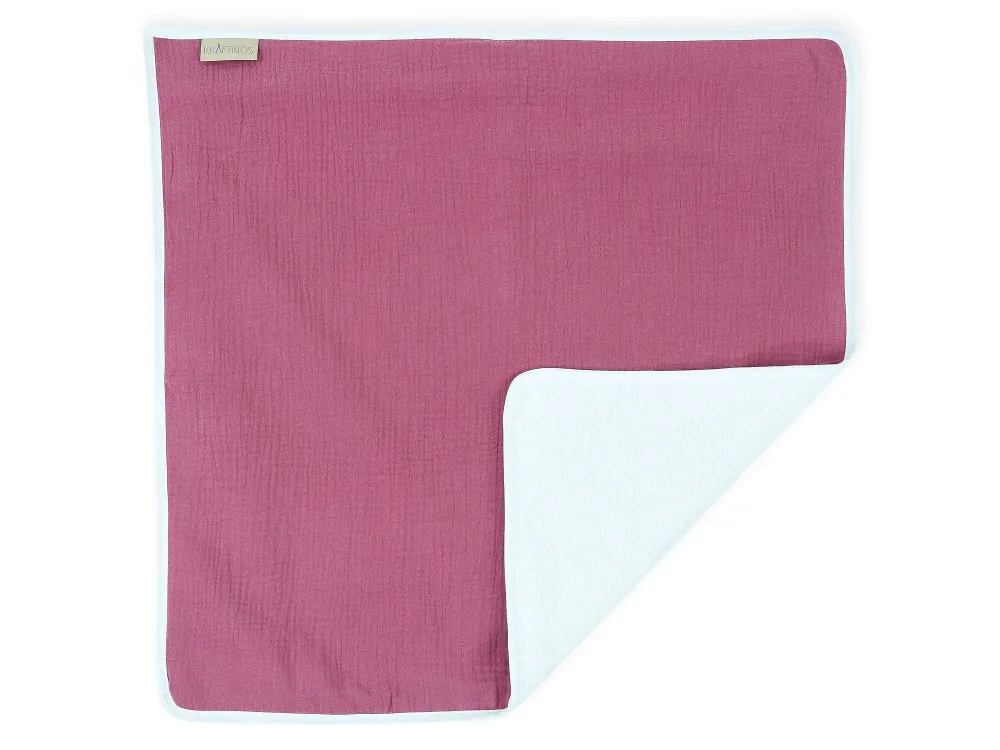 Pusleunderlag muslin lilla